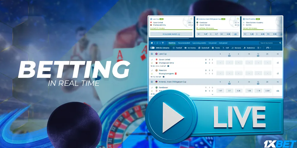 Live sports and casino betting